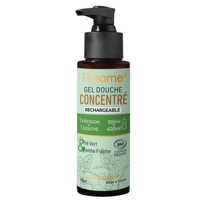 Gel Douche Concentré Thé Vert & Menthe Fraiche - Florame - Hygiène