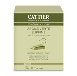 Argile Verte Surfine - Montmorillonite - Illite - CATTIER - Visage - Cheveux - Corps