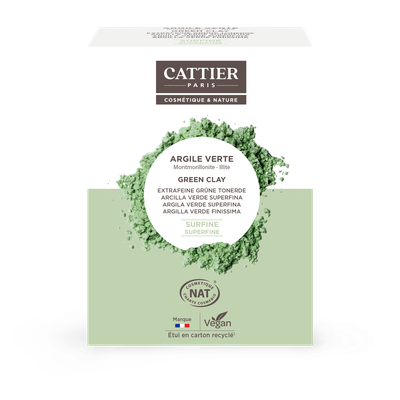 Superfine Green Clay - Montmorillonite - Illite - CATTIER - Face - Hair - Body