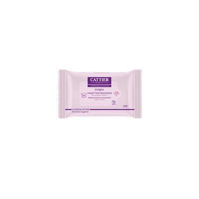 LINGETTES FRAÎCHEUR  TOILETTE INTIME - CATTIER - Hygiène