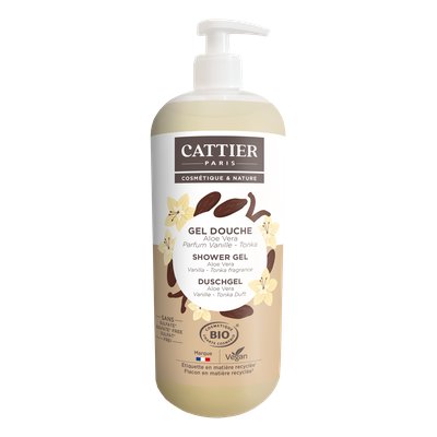 SULFATE-FREE SHOWER GEL –  Vanilla – tonka fragrance - CATTIER - Hygiene
