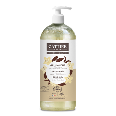 GEL DOUCHE  SANS SULFATE Parfum Vanille – Tonka - CATTIER - Hygiène