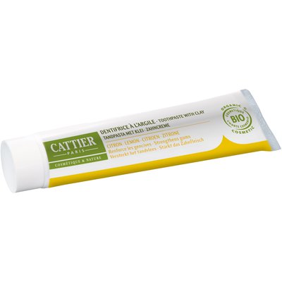 Dentargile Citron - Dentifrice reminéralisant à l'argile - CATTIER - Hygiène