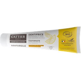 Dentargile Citron - Remineralising toothpaste with clay - CATTIER - Hygiene