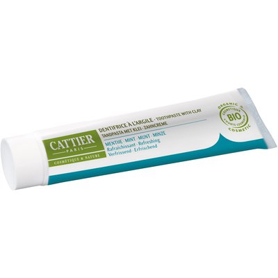 Dentargile Menthe - Dentifrice reminéralisant à l'argile - CATTIER - Hygiène