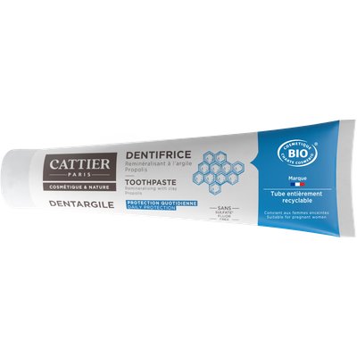 Dentargile Propolis - Dentifrice reminéralisant à l'argile - CATTIER - Hygiène