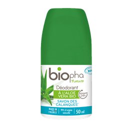 Déodorant sans sels d'aluminium parfum savon des calanques - Biopha Nature - Hygiène