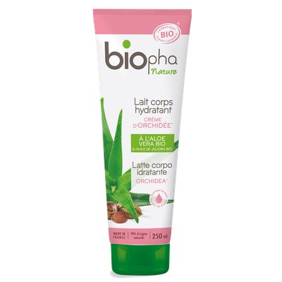 Lait corps hydratant parfum crème d'orchidée - Biopha Nature - Corps
