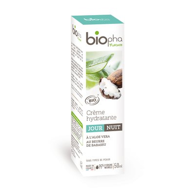 Crème hydratante jour nuit - Biopha Nature - Visage