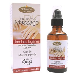 Light legs massage oil - NatureSun Aroms - Massage and relaxation