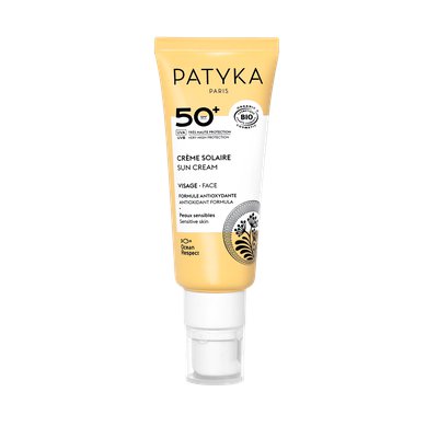 CRÈME SOLAIRE VISAGE SPF50+ - Patyka - Solaires