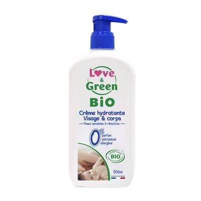 Lait De Toilette Hydratant Bio Pour Bebe Love Green