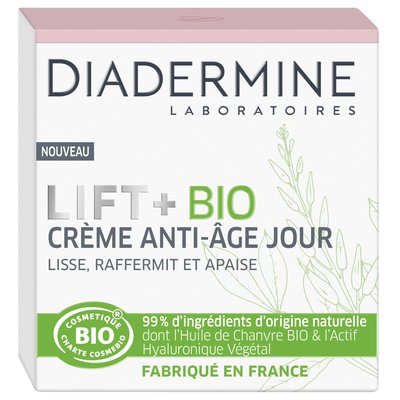 Crème anti-âge jour - Diadermine Lift+ Bio - Visage