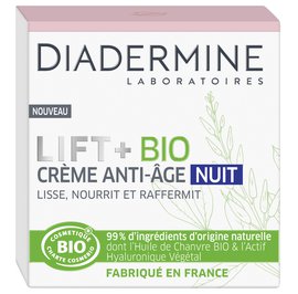 Crème anti-âge nuit - Diadermine Lift+ Bio - Visage