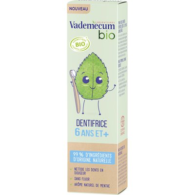 Dentifrice 6 ans et + (arôme menthe) - Vademecum Bio - Hygiène