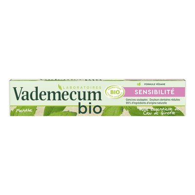 dentifrice Sensibilité - Vademecum Bio - Hygiène