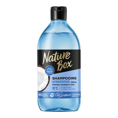 Shampooing Hydratation (à l'huile de coco) - Cheveux normaux à secs - Nature Box - Cheveux