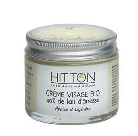 Crème Visage 40% De Lait D'Ânesse - Hitton Bien Dans Ma Nature - Visage
