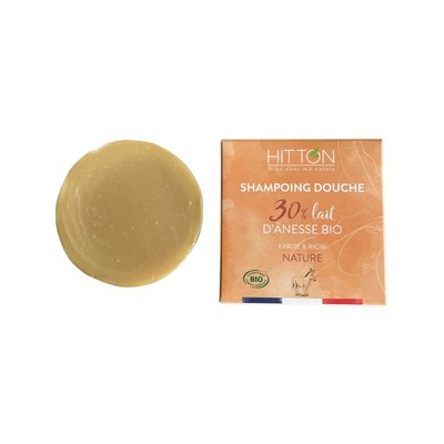 Shampoing Douche au lait d'ânesse Karité Ricin - Hitton Bien Dans Ma Nature - Hygiène - Cheveux - Bébé / Enfants