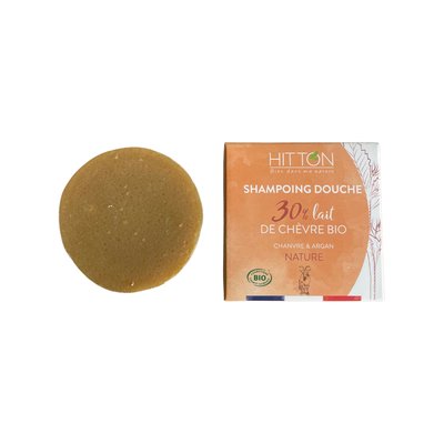 Shampoing douche 30% lait de chèvre Chanvre Argan - Hitton Bien Dans Ma Nature - Hygiène - Cheveux