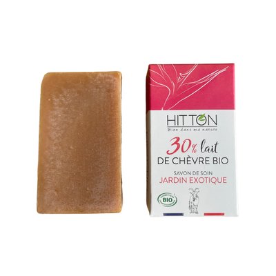 Savon 30% lait de chèvre - Jardin exotique - Hitton Bien Dans Ma Nature - Hygiène