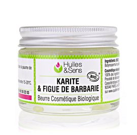 Beurre de Karité & Figue de Barbarie Bio - Huiles & Sens - Visage - Ingrédients diy - Corps