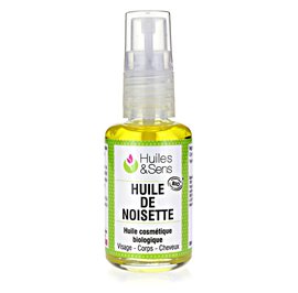 Huile de Noisette - Huiles & Sens - Face - Diy ingredients