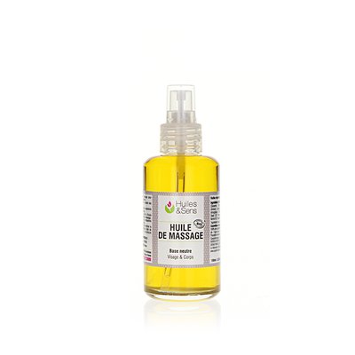 Neutral Massage Oil (organic) - Huiles & Sens - Massage and relaxation