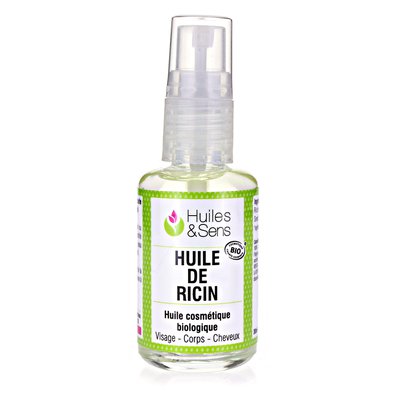 HUILE DE RICIN - Huiles & Sens - Cheveux - Massage et détente - Ingrédients diy