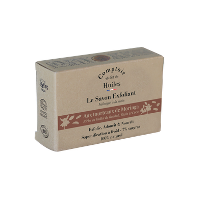 Exfoliating soap with moringa husks - Comptoir des Huiles - Hygiene