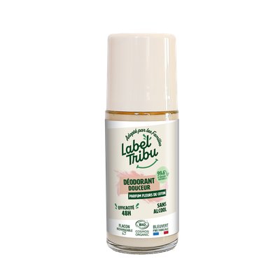 Déodorant Fleurs de Coton Roll-on rechargeable - LABEL TRIBU - Hygiène