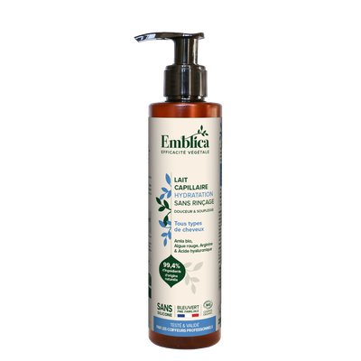 Lait capillaire sans rinçage Hydratation - EMBLICA - Cheveux