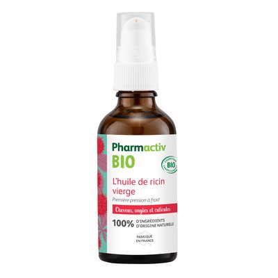 L'huile végétale vierge de ricin - Pharmactiv Bio - Massage et détente