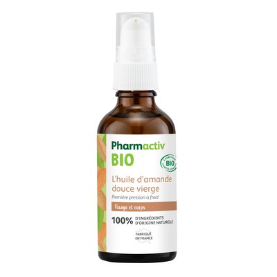 L'huile végétale vierge d'amande douce - Pharmactiv Bio - Massage et détente