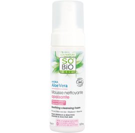 Soothing cleansing foam, sensitive and reactive skin - Hydra Aloe Vera - So'bio étic - Face