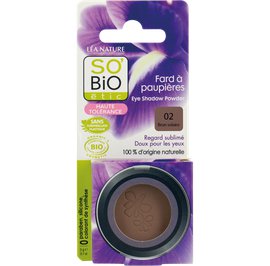 Fard à paupières, haute tolérance - 02 brun solaire - So'bio étic - Maquillage