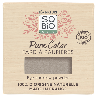 Fard à paupières - Pure Color - 03 gris précieux - So'bio étic - Maquillage