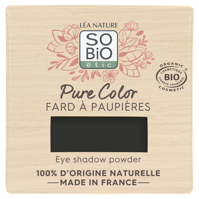 Fard à paupières - Pure Color - 05 noir onyx - So'bio étic - Maquillage