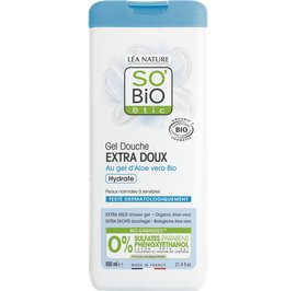 Gel douche extra doux, hydrate - au gel d'Aloe vera Bio - So'bio étic - Hygiène