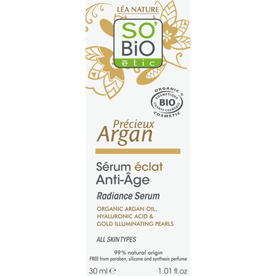 Anti-aging radiance serum - Précieux Argan - So'bio étic - Face