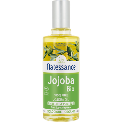 Huile de jojoba - 100% pure - embellit et protège - Natessance - Visage - Cheveux