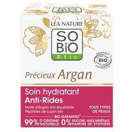 Soin hydratant Anti-Rides - Précieux Argan - So'bio étic - Visage