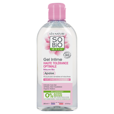 Intimate care gel - Optimal High Tolerance - Organic mallow - So'bio étic - Hygiene