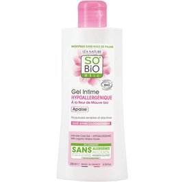 Intimate care gel - Hypoallergenic - With organic mallow flower - So'bio étic - Hygiene