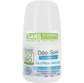 24H Deodorant - Organic juice Aloe Vera - Sensitive skin - So'bio étic - Hygiene