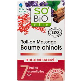 Roll-on massage baume chinois, aux 7 huiles essentielles bio - So'bio étic - Santé - Massage et détente