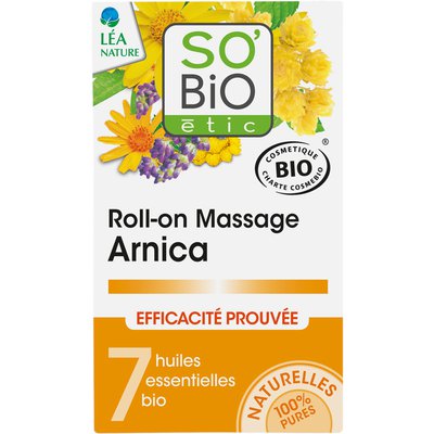Roll-on massage Arnica, aux 7 huiles essentielles bio - So'bio étic - Massage et détente