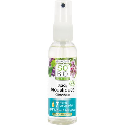Spray moustiques citronnelle - So'bio étic - Massage and relaxation