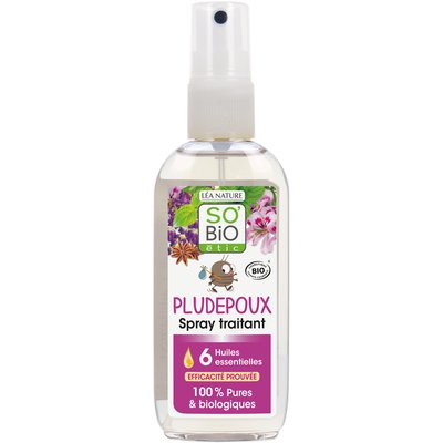 Spray traitant Pludepoux, aux 6 huiles essentielles bio - So'bio étic - Bébé / Enfants - Massage et détente