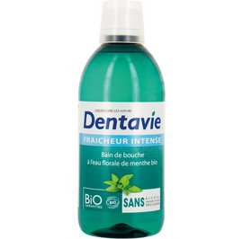 Bain de bouche fraîcheur intense à l'Aloe Vera et eau florale de menthe bio - Dentavie - Hygiène